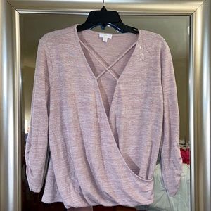 Charming Charlie Criss-Cross Sweater